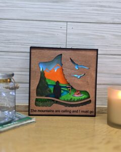 Home hiking wall art