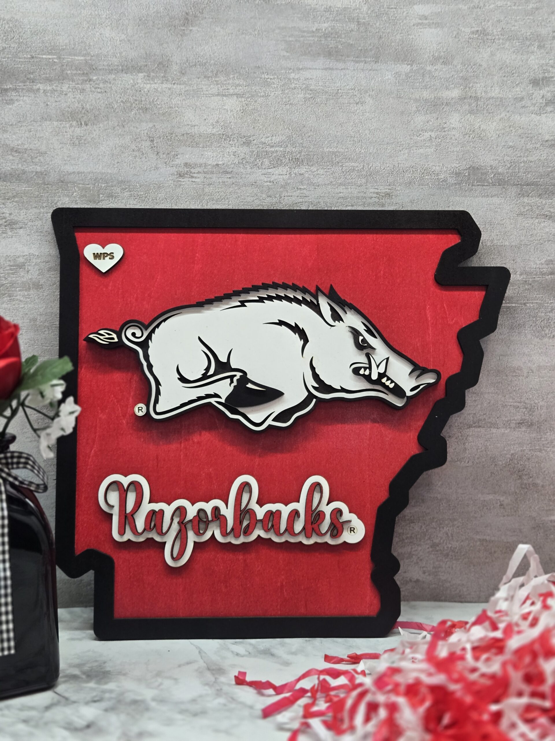arkansas razorback layered wood wall art running razorback arkansas razorback layered wood wall art running razorback