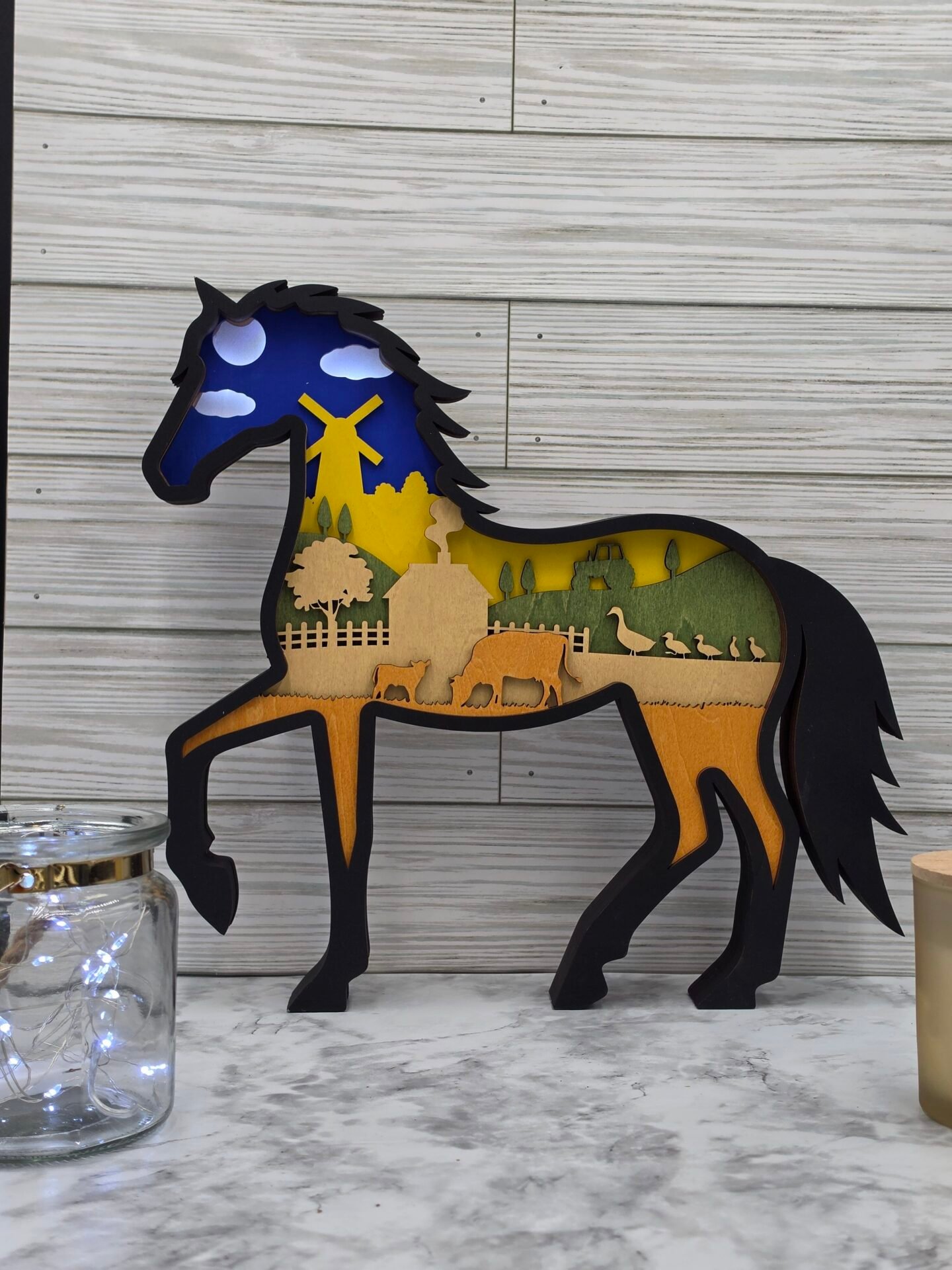 farm horse lights4 12 in