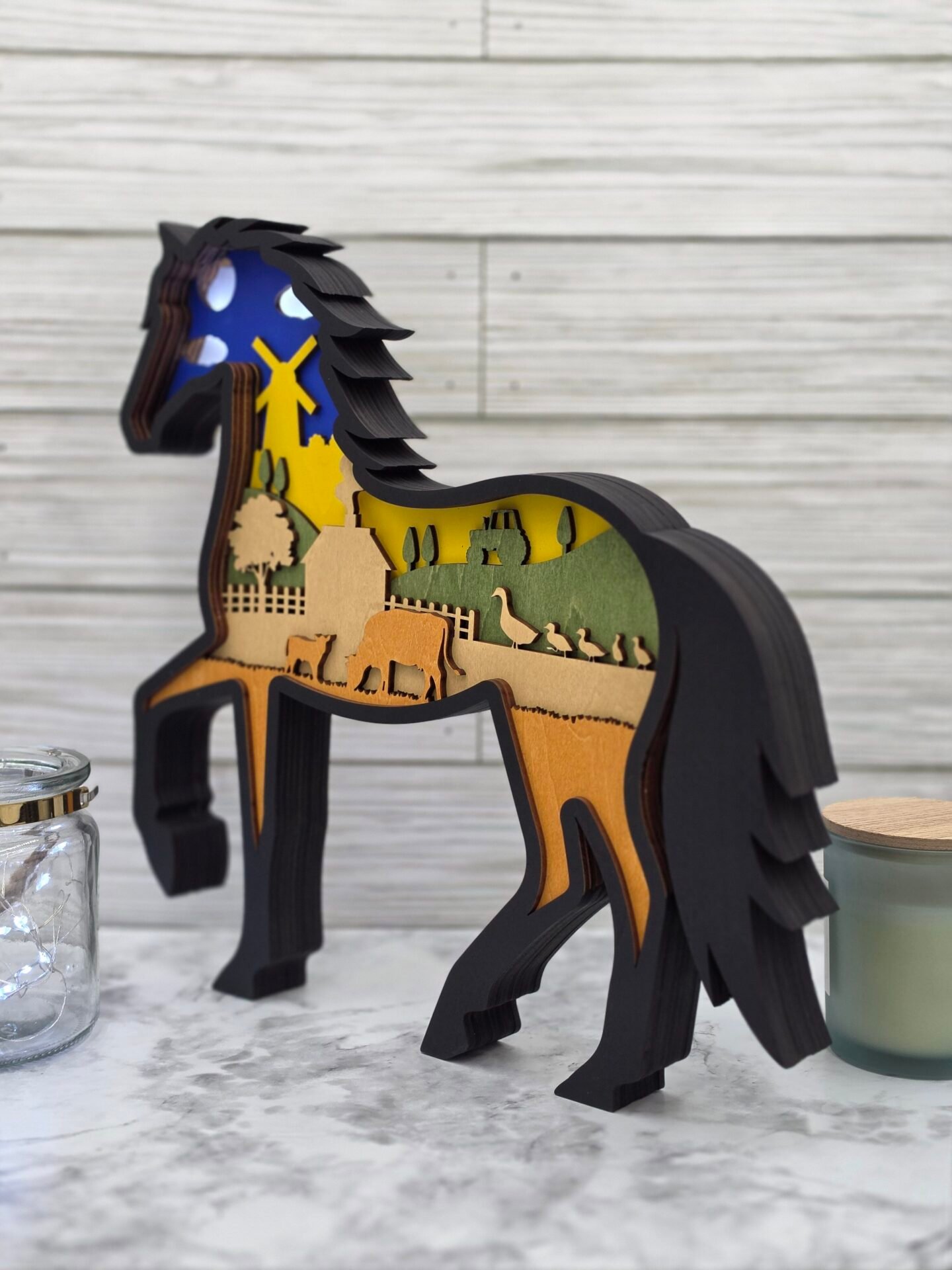 farm horse2 lights 12 in