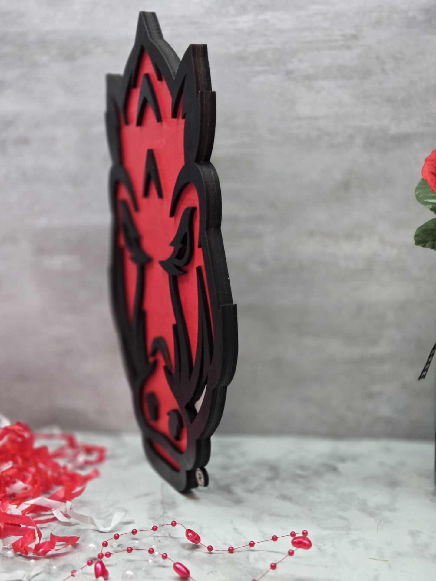 laser cut layered wood arkansas razorback wall hanging