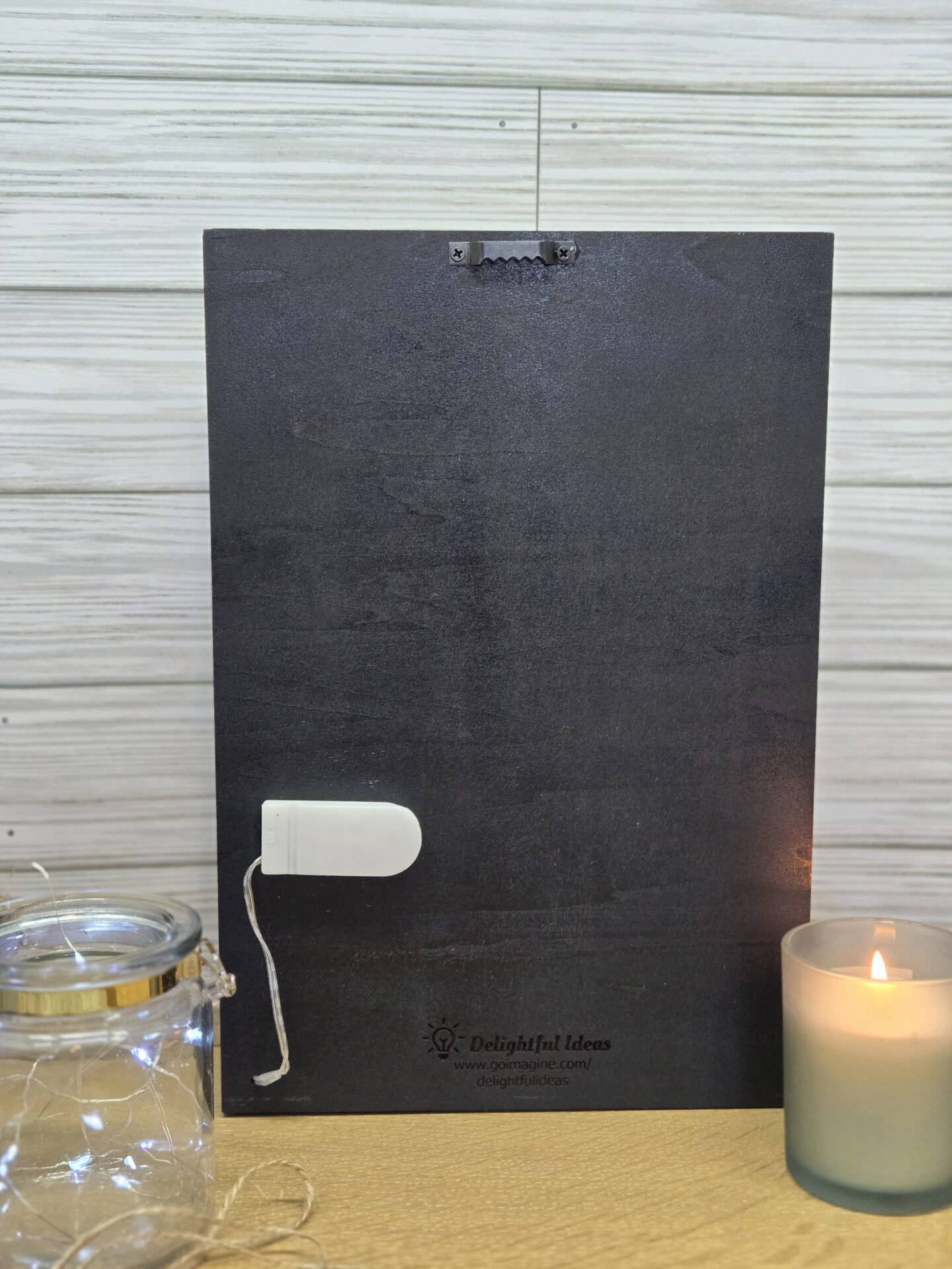 laser cut layered wood buck decor with led lights