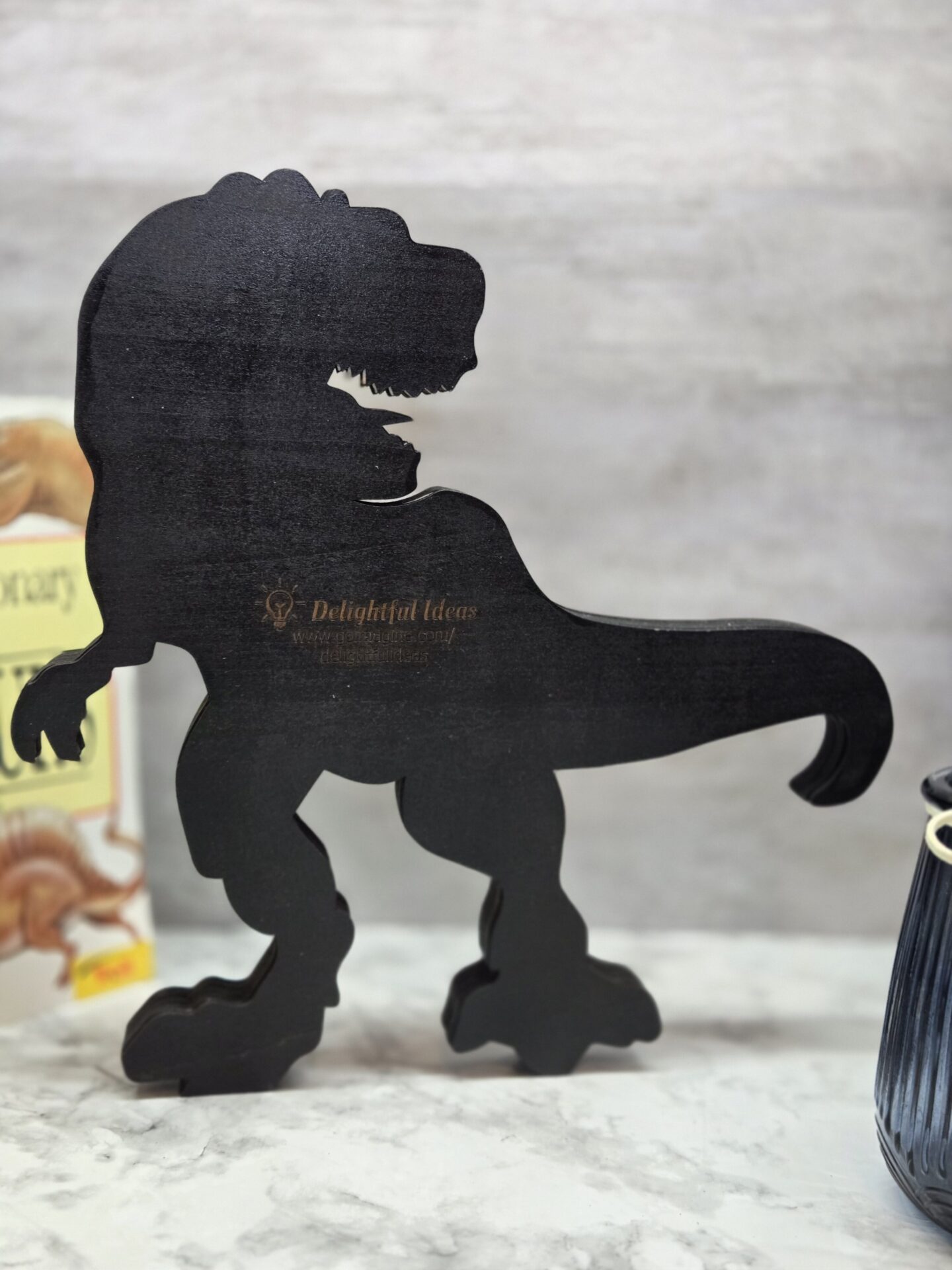 3d layered t rex wood decor | laser cut dinosaur shelf art 3d layered t rex wood decor | laser cut dinosaur shelf art