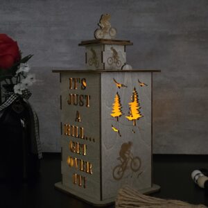 bike climb with lights