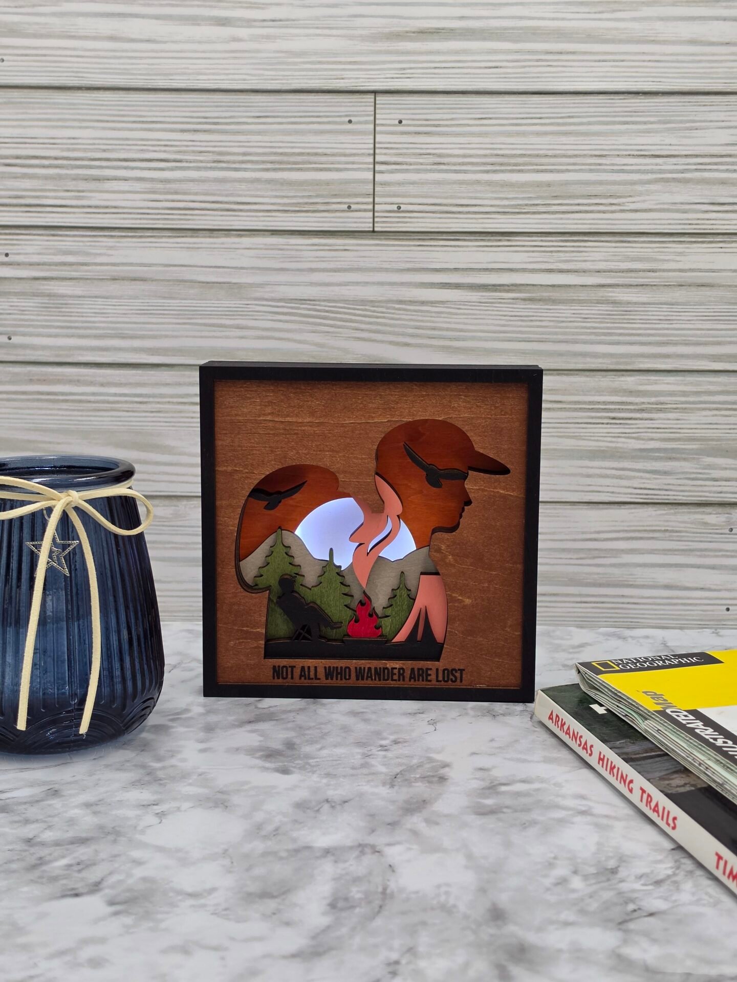 campfire and hiker 6 in