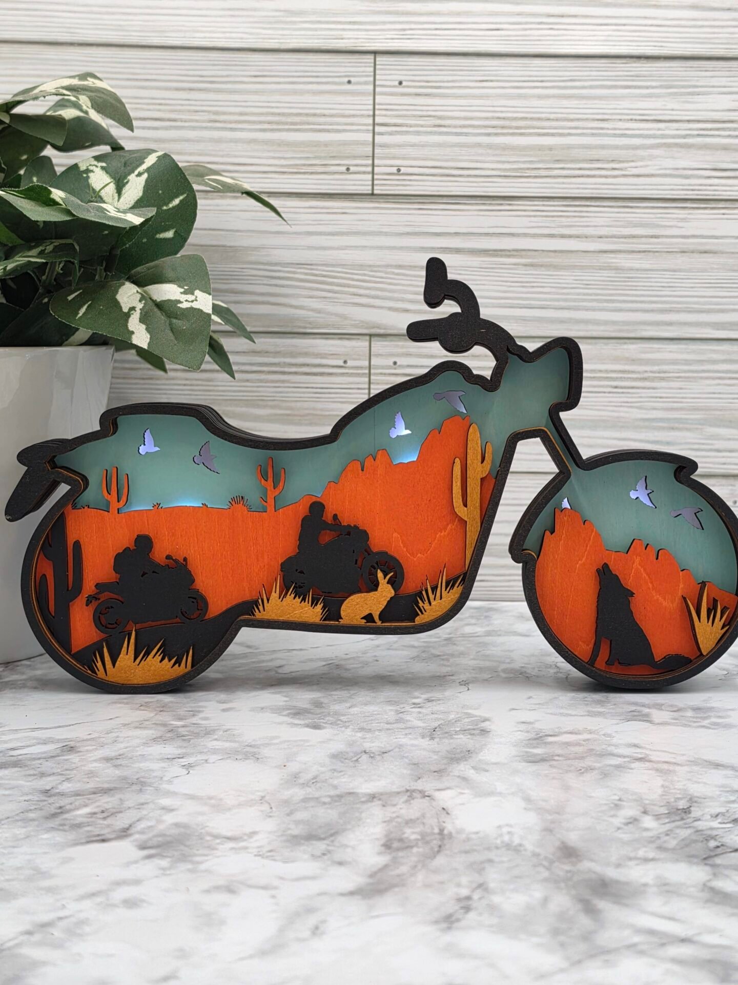 motorcycle desert blue motorcycle desert blue